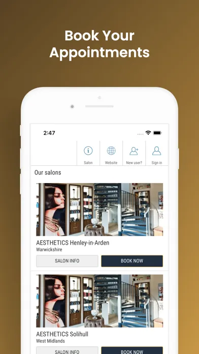 Aesthetics Hair & Beauty Ekran Görüntüleri