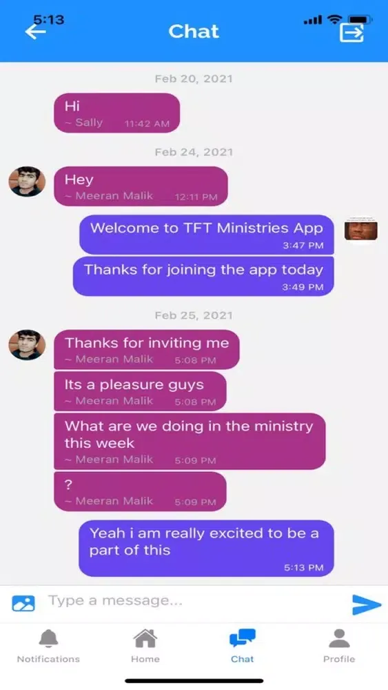 Zrzuty ekranu TFG Ministries