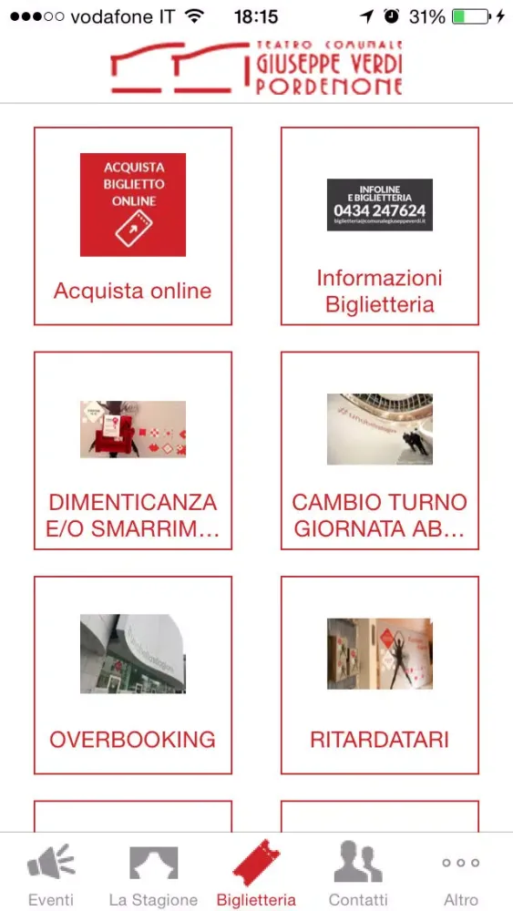Teatro G. Verdi Pordenone スクリーンショット