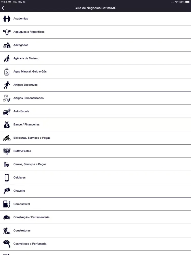 Guia de Negócios Betim iPad  স্ক্রিনশট