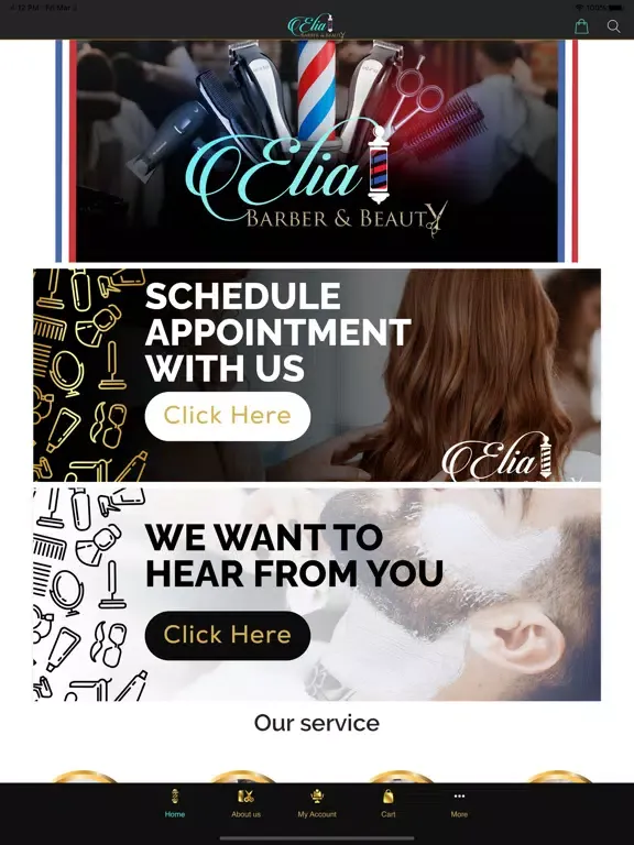 Elia Barber & Beauty iPad  سکرین شاٹس
