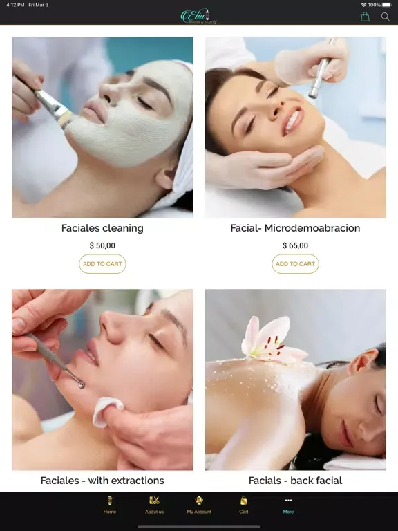 Elia Barber & Beauty iPad  سکرین شاٹس