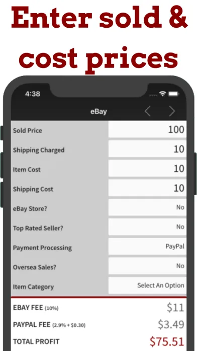Ebay Fees Calculator應用截圖