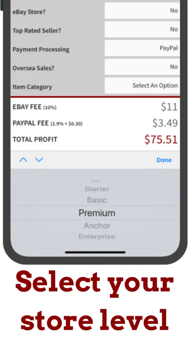 Ebay Fees Calculator應用截圖