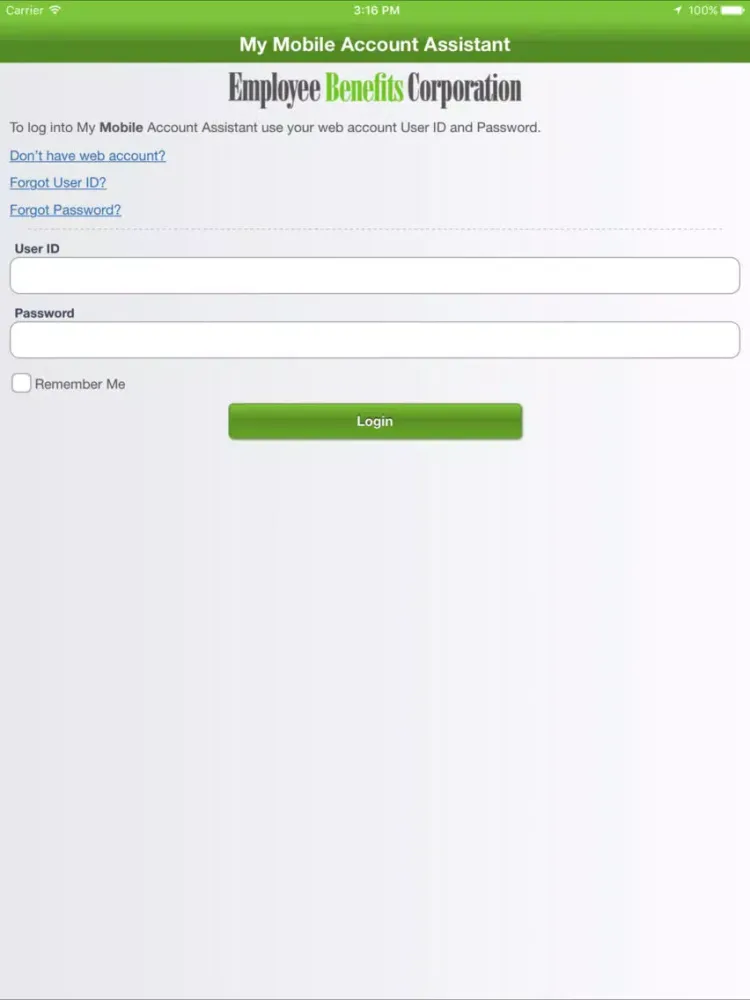 My Mobile Account Assistant iPad  Screenshots