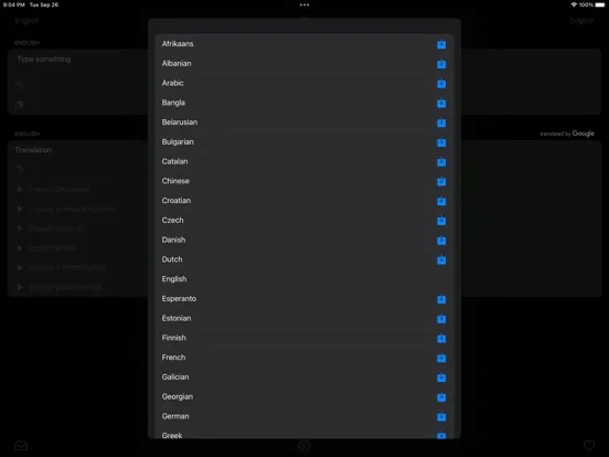 Zrzuty ekranu Offline MLT-Lang Translator iPad 