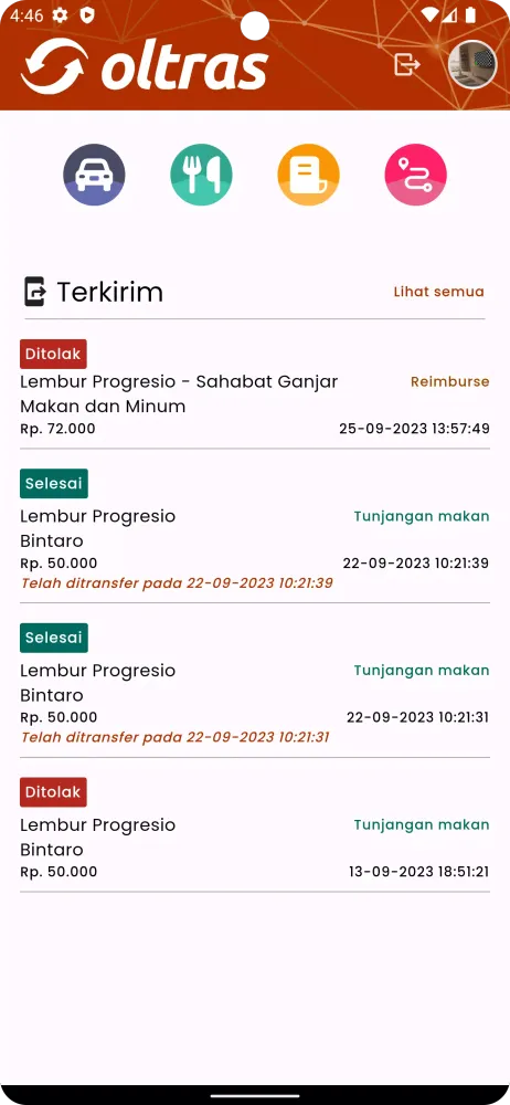 Zrzuty ekranu Oltras