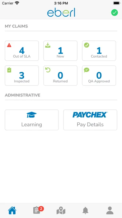 Screenshot di Eberl Adjuster Network