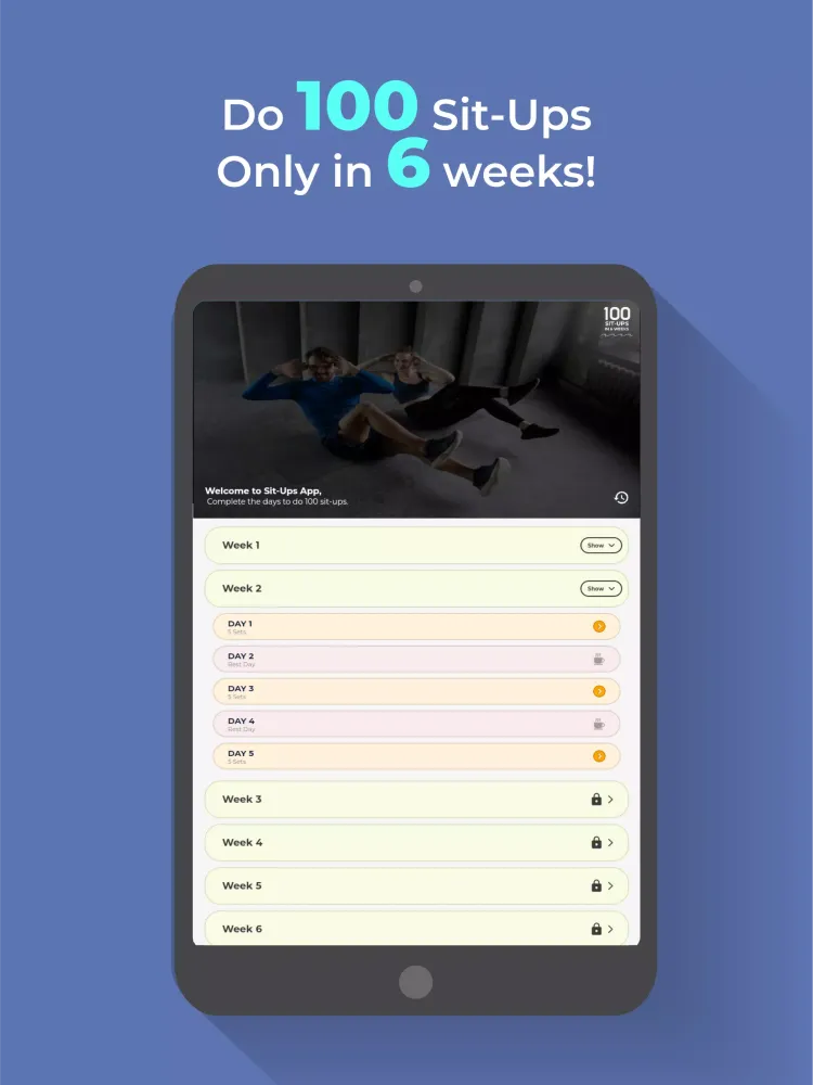 تصاویر 100 Sit Ups In 6 Weeks At Home