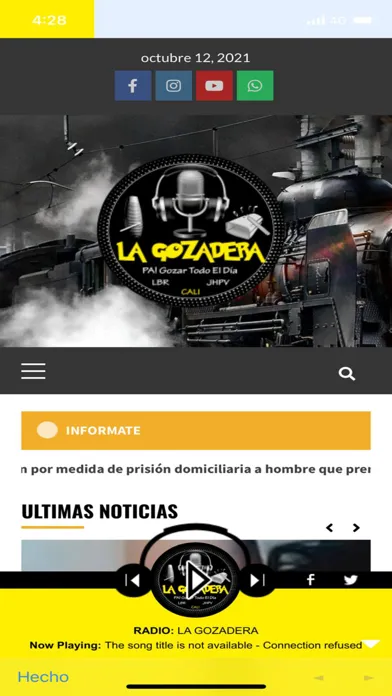 Ảnh chụp màn hình của La Gozadera Cali