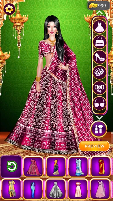 Indian Fashion: Dressup Game Screenshots