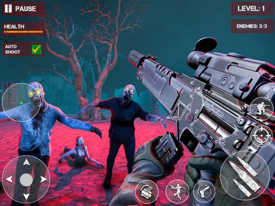 صور Zombie Graveyard Gun Shooting iPad 