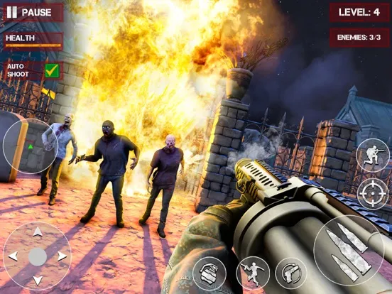 صور Zombie Graveyard Gun Shooting iPad 