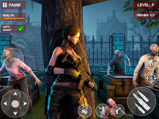 صور Zombie Graveyard Gun Shooting iPad 