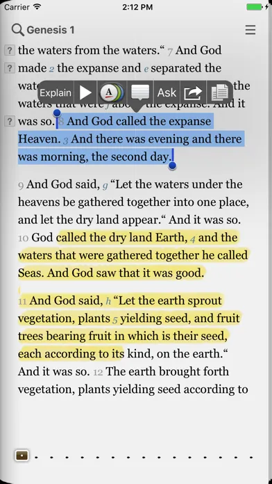 Tangkapan layar The Bible by eBible.com