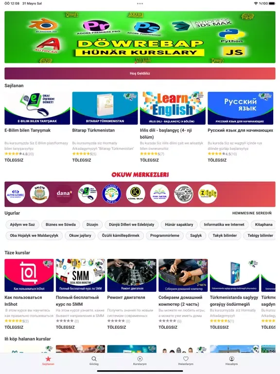 Screenshot di E-Bilim iPad 