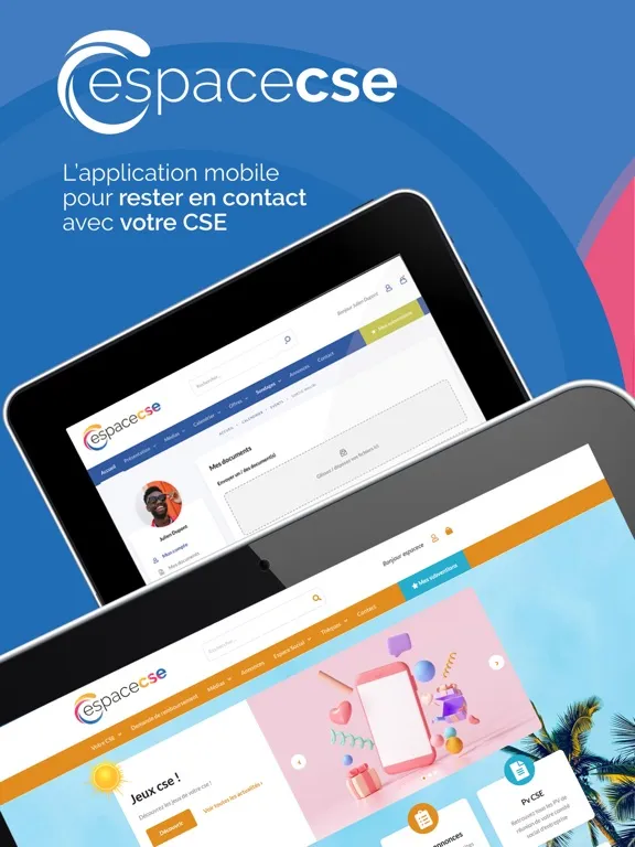 Captures d'écran de Espace CSE iPad 