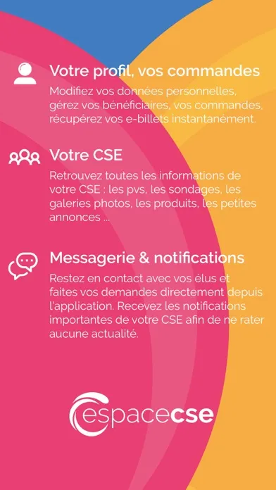 Captures d'écran de Espace CSE