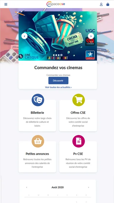 Captures d'écran de Espace CSE
