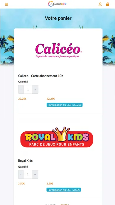 Captures d'écran de Espace CSE