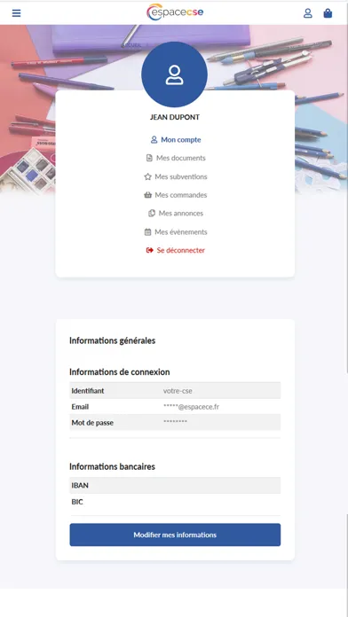 Captures d'écran de Espace CSE