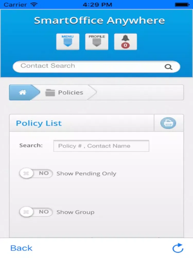Screenshot di M SmartOffice iPad 