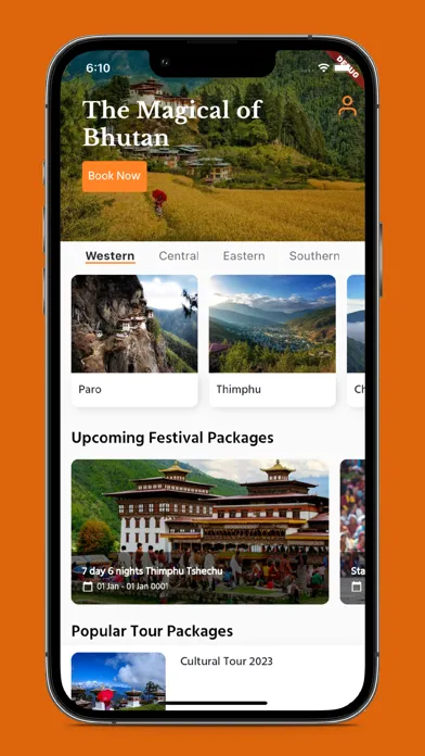 Captures d'écran de Druk Asia Travel Guide