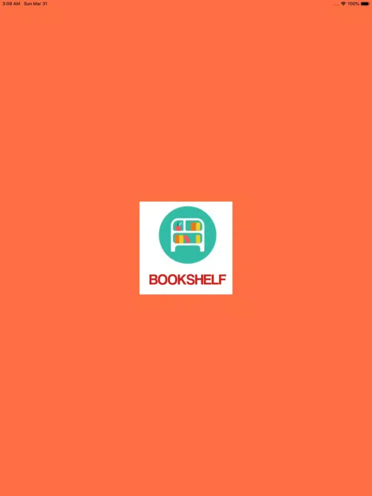 Tangkapan layar Books Bookshelf iPad 