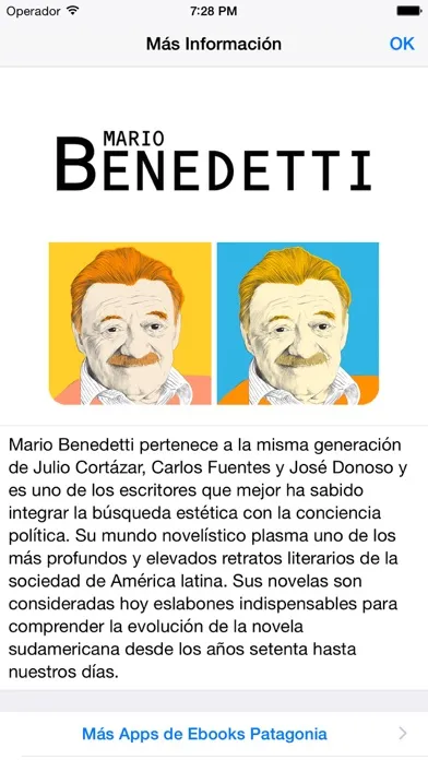 Mario Benedetti - Free digital library স্ক্রিনশট
