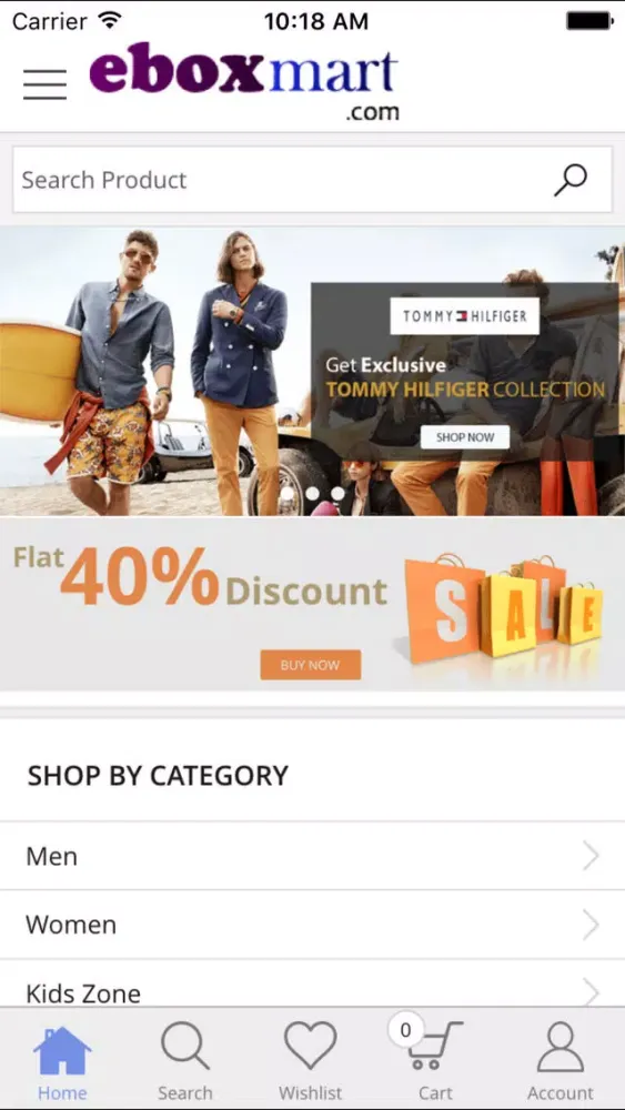 Ảnh chụp màn hình của Eboxmart Online Shopping App India