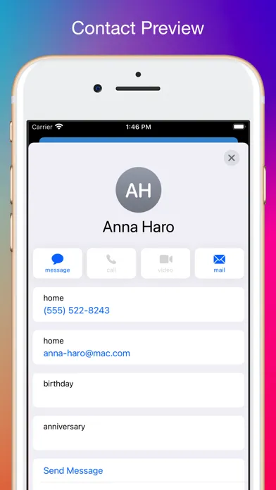 Tangkapan skrin Contacts Backup Utility