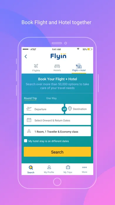 ภาพหน้าจอของ Flyin.com - طيران و فنادق