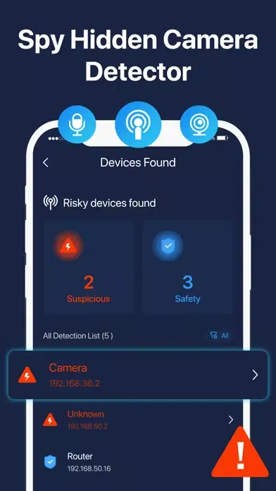 Zrzuty ekranu Wifi & Bluetooth Detector App