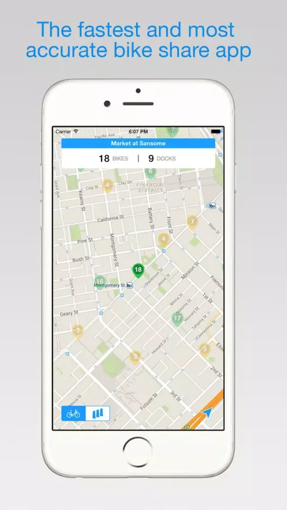 Capturas de pantalla de Bay Area Bike Share