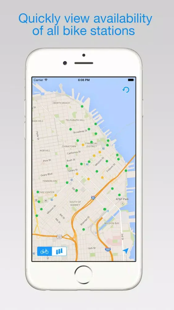 Capturas de pantalla de Bay Area Bike Share