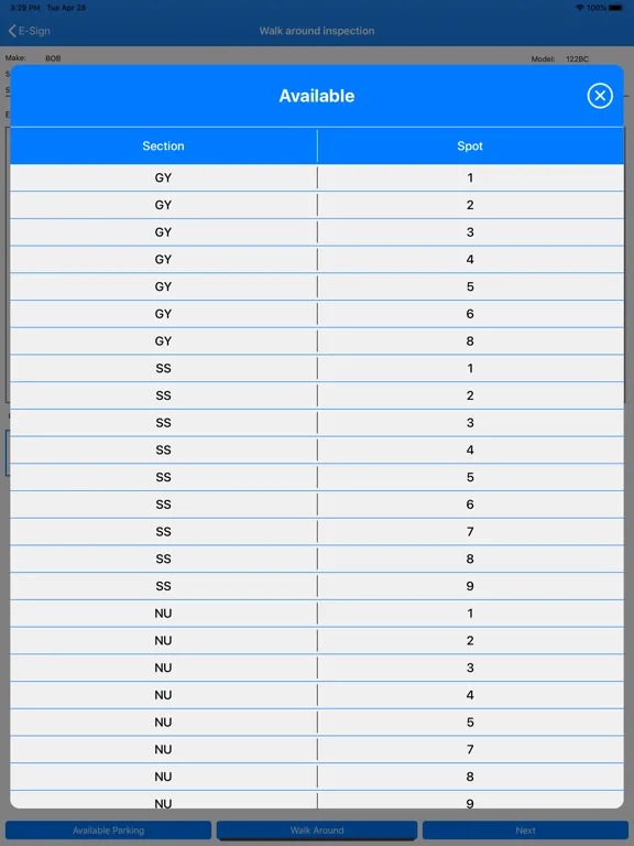 Ảnh chụp màn hình của Mobile eSign iPad 