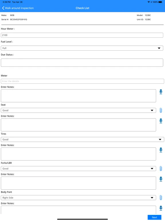 Ảnh chụp màn hình của Mobile eSign iPad 