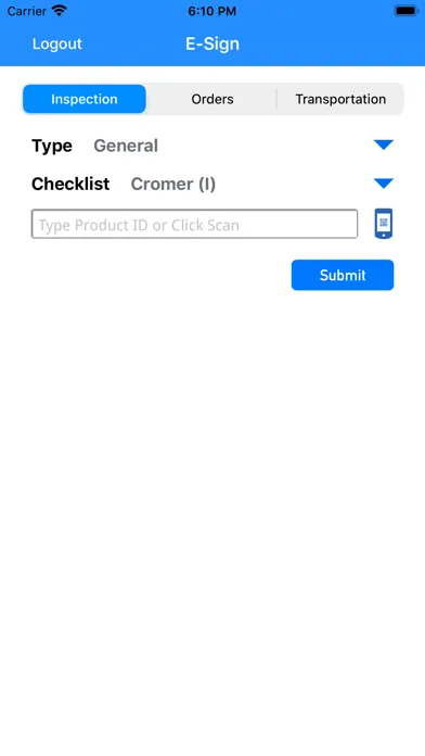 Ảnh chụp màn hình của Mobile eSign