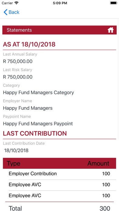 Capturas de tela do Securitas Employee Benefits