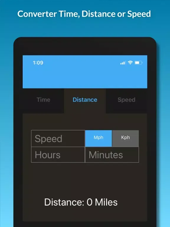 Time Distance Speed Converter iPad  Screenshots