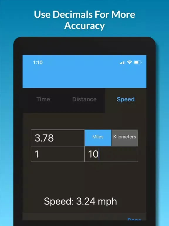 Time Distance Speed Converter iPad  Screenshots
