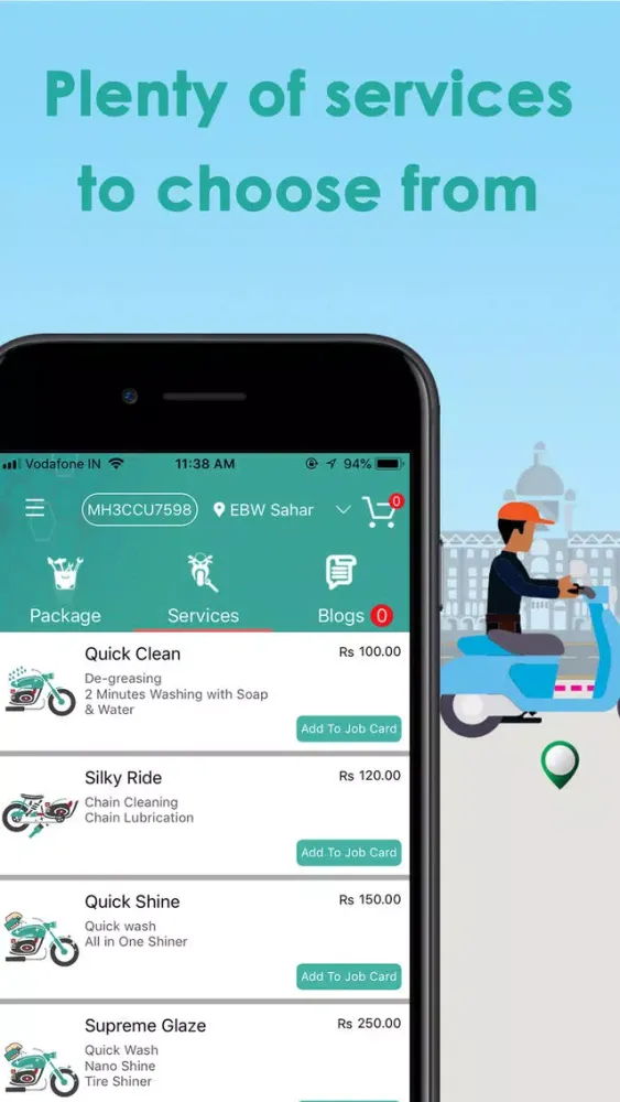 Captures d'écran de EBW - Bike Servicing in India