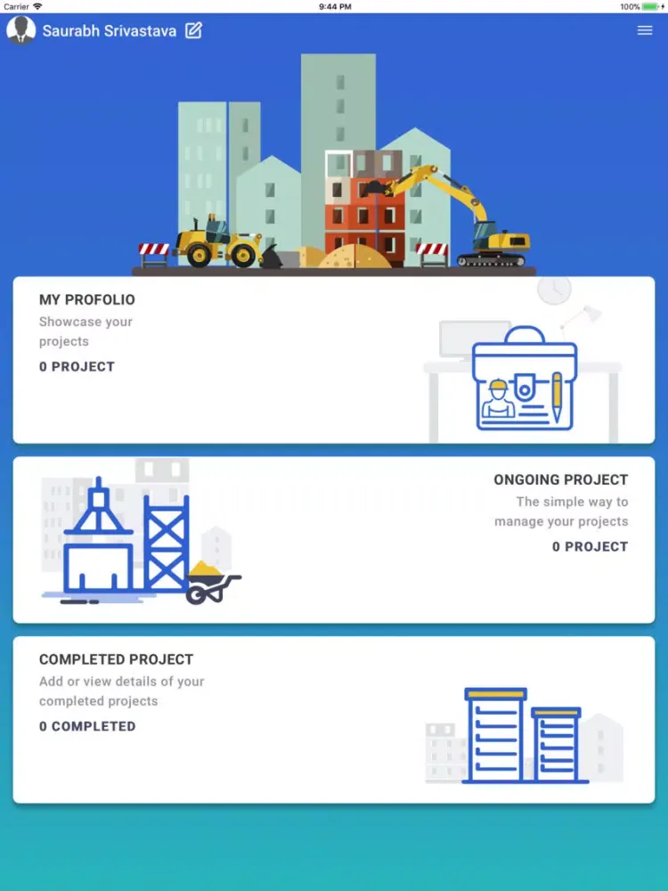 Builder Profolio iPad  Ekran Görüntüleri