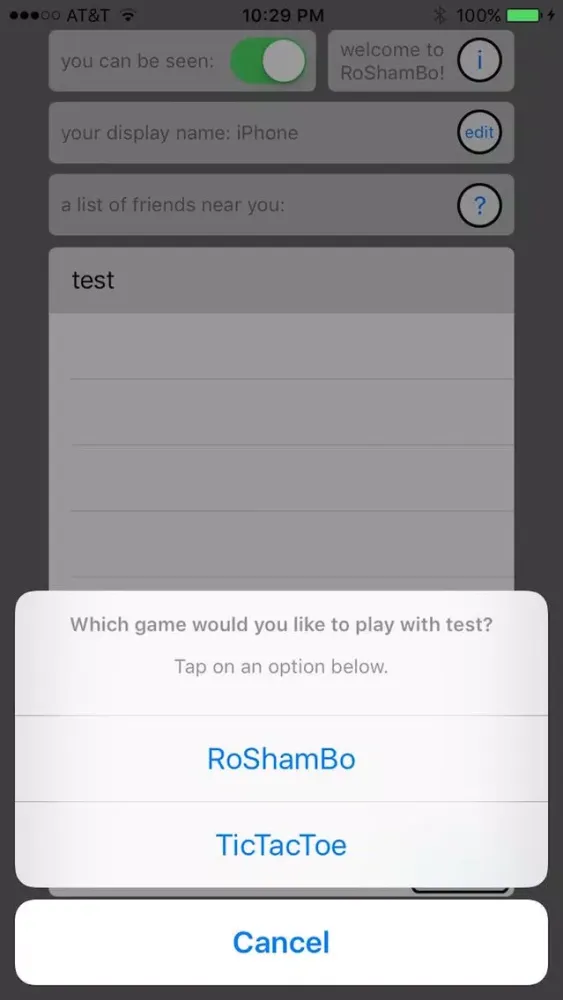 RoShamBo TicTacToe应用截图