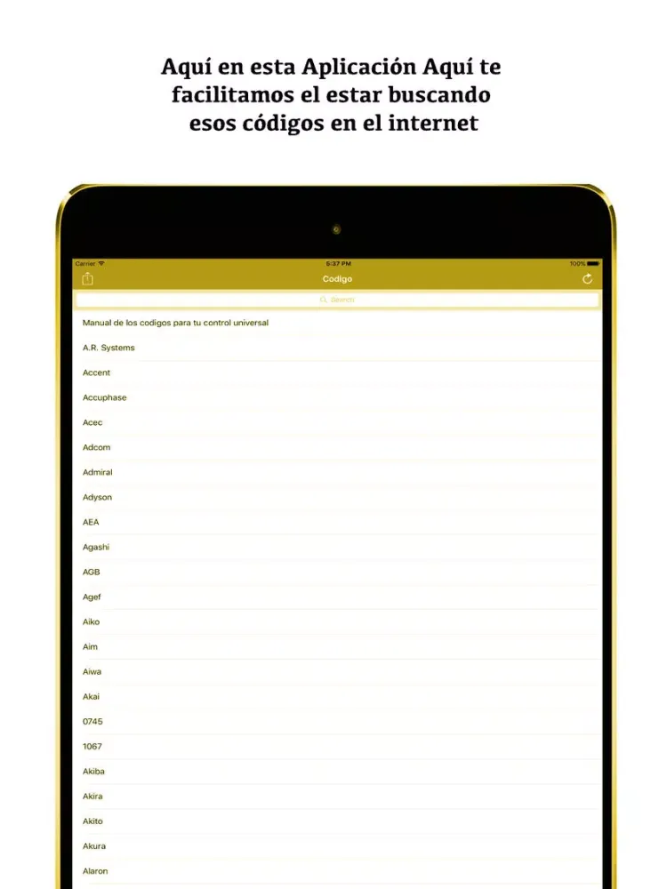 Universal Remote Control Code For Shaw Direct iPad  স্ক্রিনশট
