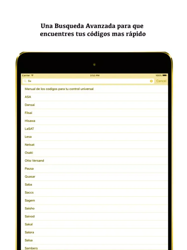 Universal Remote Control Code For Shaw Direct iPad  স্ক্রিনশট