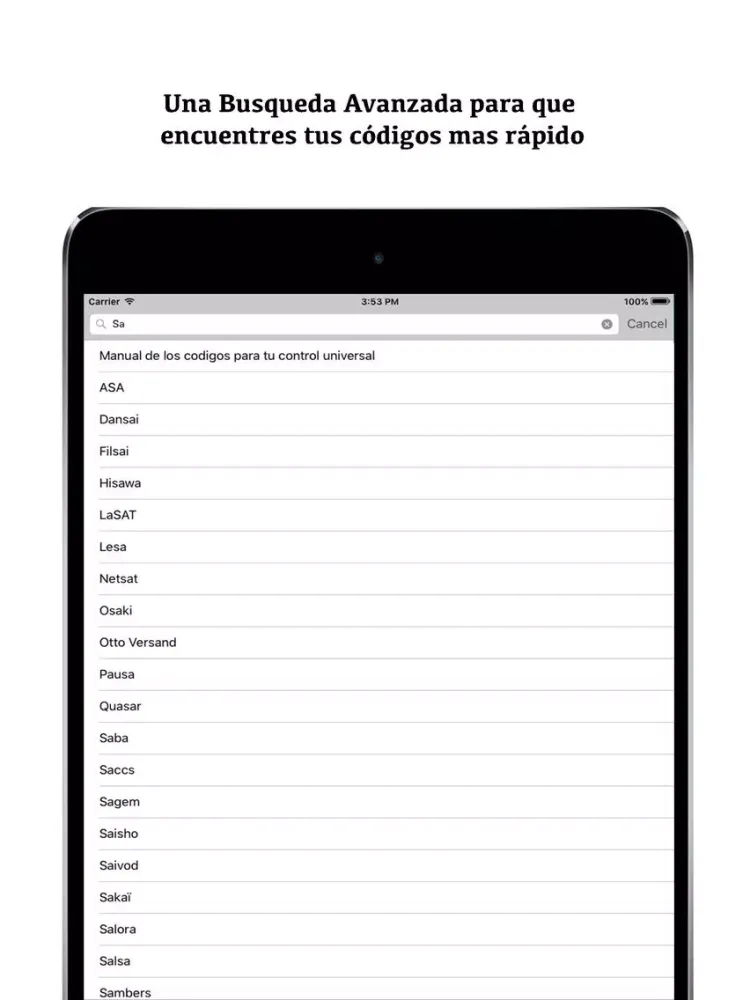Universal control code for Time Warner Cable iPad  স্ক্রিনশট