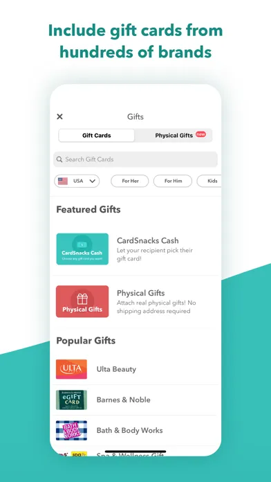 CardSnacks: ecards, greetings سکرین شاٹس