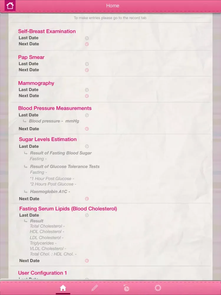 Women's Health Diary iPad 应用截图