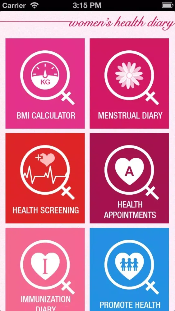 Скриншоты Women's Health Diary 2